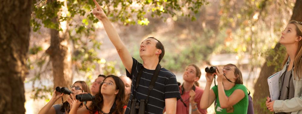 Group of New and Prospective Students on a Walk