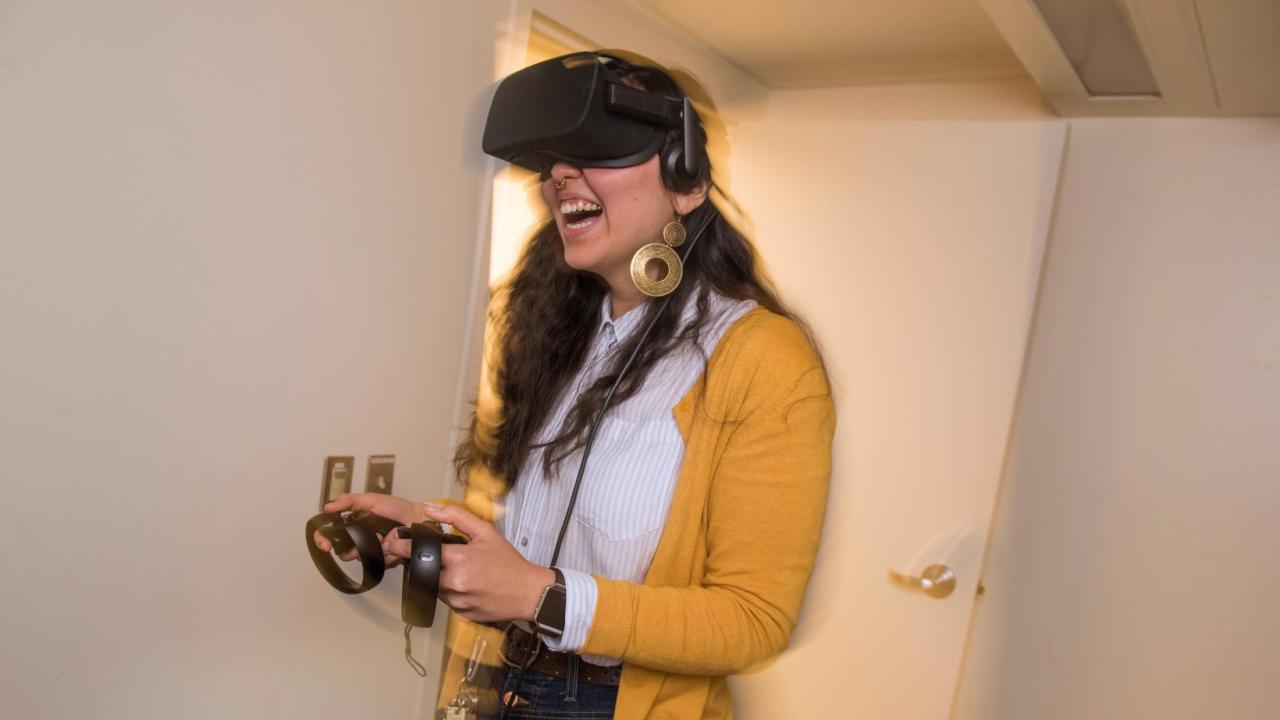 Student Using Virtual Reality