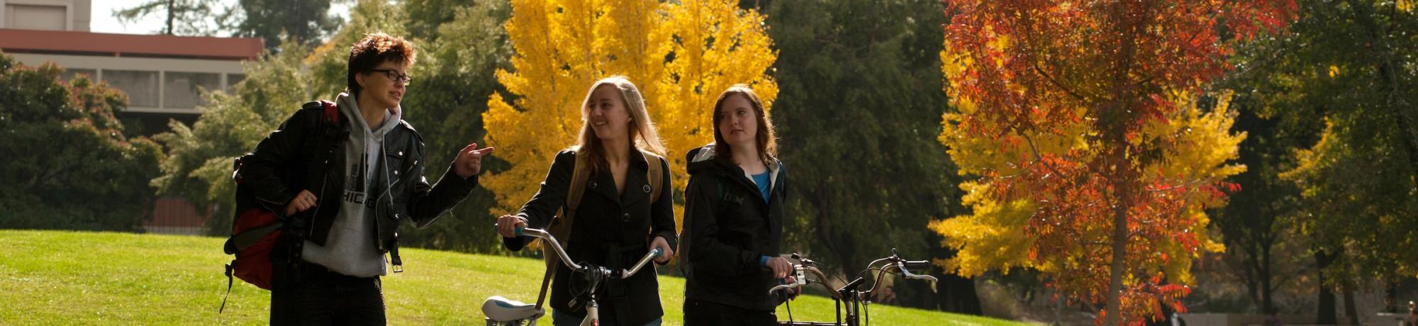 Students Walking on Campus